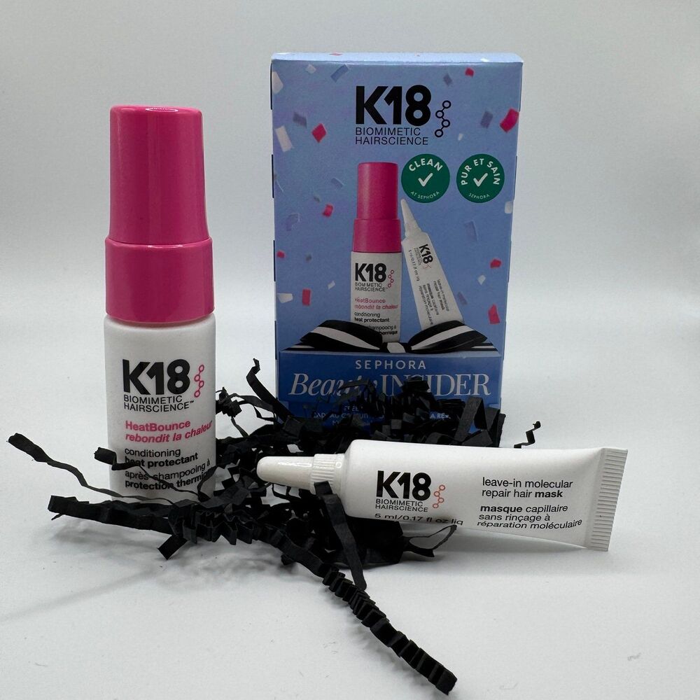 K18 Biomimetic Hairscience HeatBounce Leave-In Mask Set